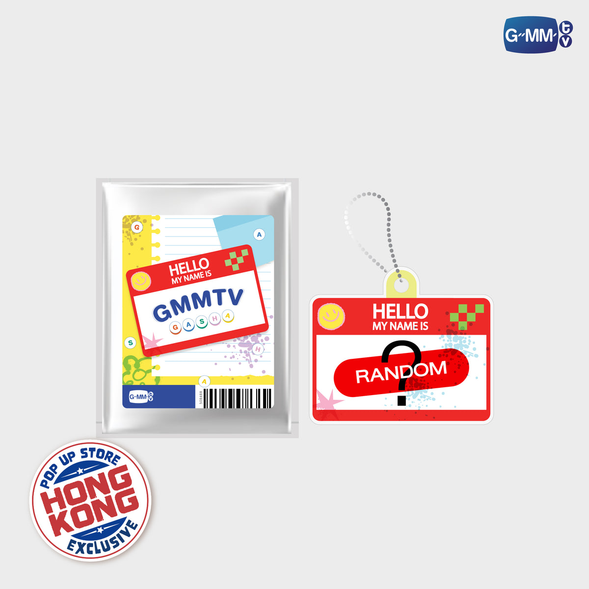 GMMTV GASHA NAME TAG ACRYLIC KEYCHAIN POP UP HONG KONG