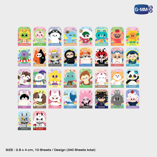 GMMTV FANDOM CHARACTER STICKY BOOKMARK INDEX