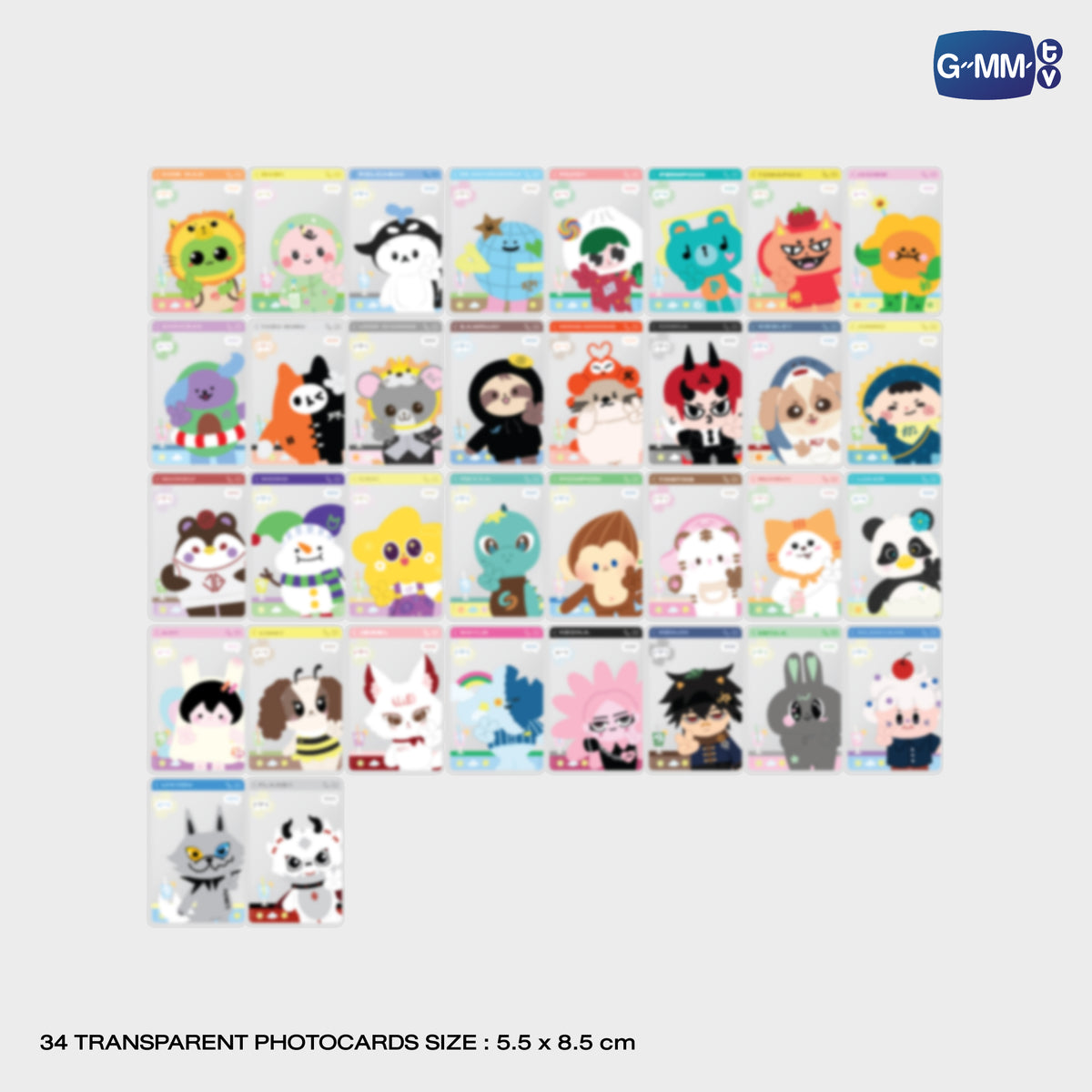 GMMTV FANDOM CHARACTER TRANSPARENT CARD SET