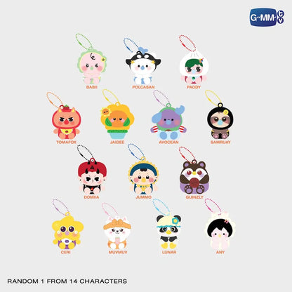 FANDOM CHARACTER BABY SQUISHY RANDOM KEYCHAIN (BOX A) | SINGLE BOX