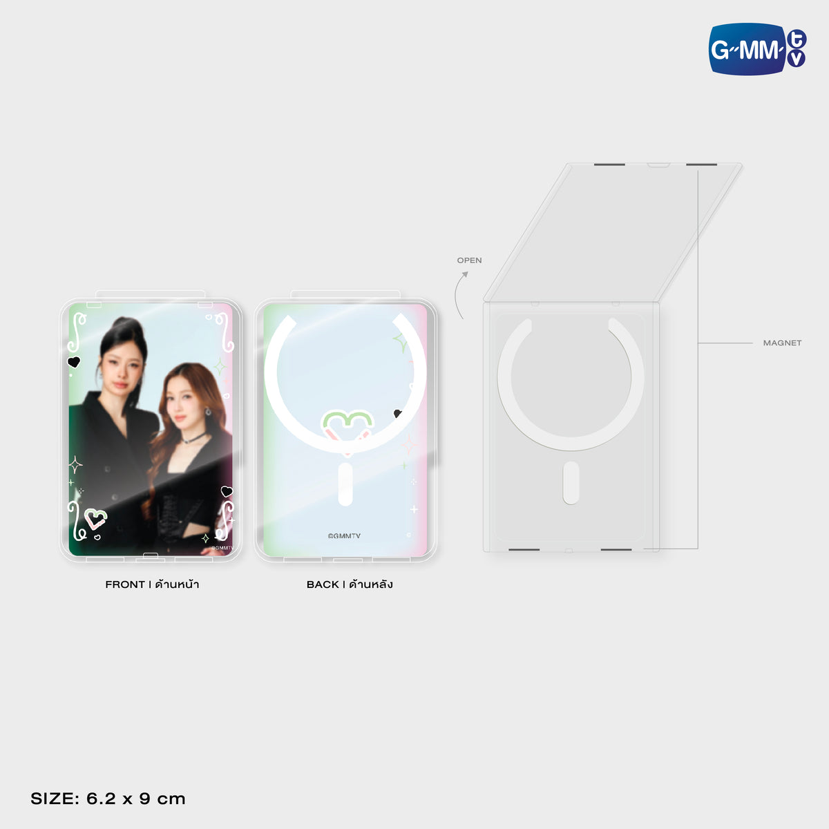 MILKLOVE ACRYLIC MAGNETIC CARD HOLDER | TAIPEI POP UP STORE JUN 2026