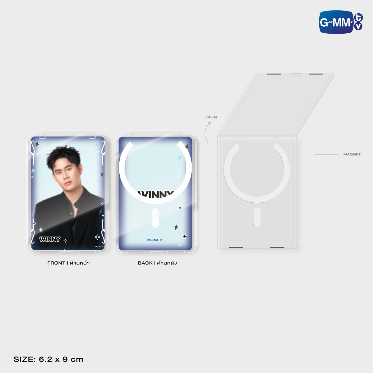 WINNY ACRYLIC MAGNETIC CARD HOLDER | TAIPEI POP UP STORE JUN 2026