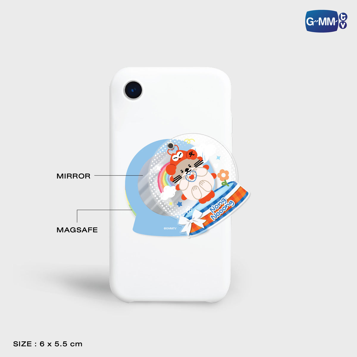 NONG NOOONG ACRYLIC MIRROR PHONE GRIP  | POP UP STORE MALAYSIA 2026